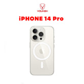 YOUKSH Apple iPhone 14 Pro Transparent Mage Safe Case | Shock Proof Cover