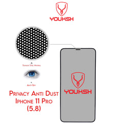 YOUKSH Apple iPhone 11 Pro Anti Static Glass Protector With YOUKSH Installation Kit