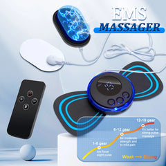 Wireless EMS Mini Body Massager – Portable Butterfly Massager For Blood Circulation & Pain Relief