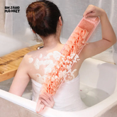 2-IN-1 EXFOLIATING BATH BELT – BACK WASHER & BODY SCRUB CLOTH