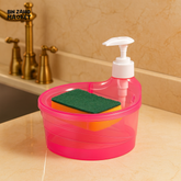 2-IN-1 SOAP PUMP & SPONGE CADDY – COUNTERTOP SINK ORGANIZER