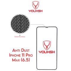 YOUKSH Apple iPhone 11 Pro Max Anti Static Glass Protector With YOUKSH Installation Kit
