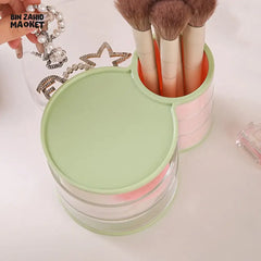 3-LAYER MAKEUP BRUSH STAND – JEWELRY & COSMETIC ORGANIZER