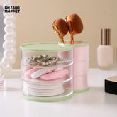 3-LAYER MAKEUP BRUSH STAND – JEWELRY & COSMETIC ORGANIZER