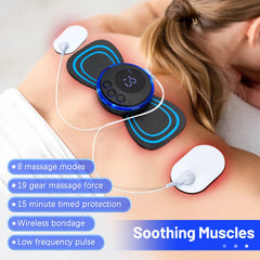 Wireless EMS Mini Body Massager – Portable Butterfly Massager For Blood Circulation & Pain Relief