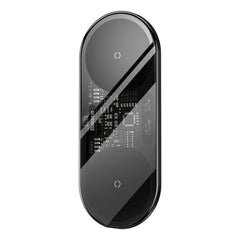 Baseus Digital LED Display 2 in 1 Wireless Charger 20W With Adaptor Black