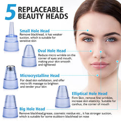 Derma suction Blackhead Remover Vacuum Acne Cleaner Black Spots Removal