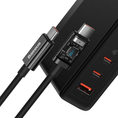 Baseus GaN5 Pro 140W 2Type-C+1USB Port Fast Charger (With Superior Series Cable C to C 240W 1M)
