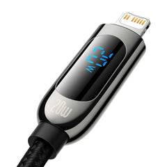Baseus Digital Display Type-C To iPhone 20W Fast Charging Data Cable