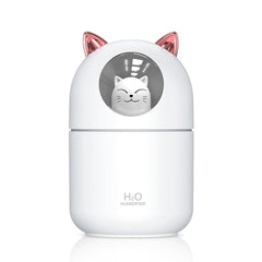 Cat Humidifier Cute Aroma Diffuser with Night Light