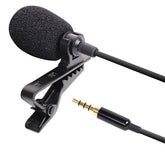 Lavalier 5 Meter Long Mic For Smart phones Mobile PC Laptop Pro Wired Mic 3.5mm Microphone Collar for Voice Recording Lapel Mic For DSLR Recorder