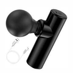 Rechargeable Facial Gun Massager – Compact Skincare Device with Type-C Charging, ABS Plastic, Portable & Easy-to-Use for Relaxing Face