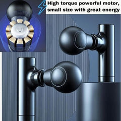 Rechargeable Facial Gun Massager – Compact Skincare Device with Type-C Charging, ABS Plastic, Portable & Easy-to-Use for Relaxing Face