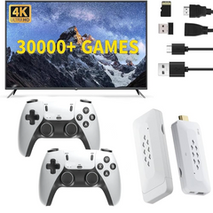 M22 Video Game Stick 4K 64G 30000+ Retro Games Dual Controllers | Supports 52 Emulators (PSP/N64/PS1/3D/Arcade)