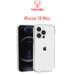 YOUKSH Apple iPhone 13/13 Pro Transparent Case | Soft Shock Proof Jelly Cover