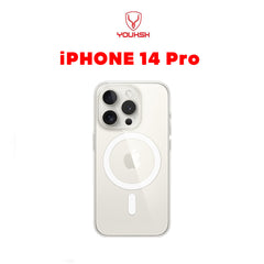 YOUKSH Apple iPhone 14 Pro Transparent Mage Safe Case | Shock Proof Cover