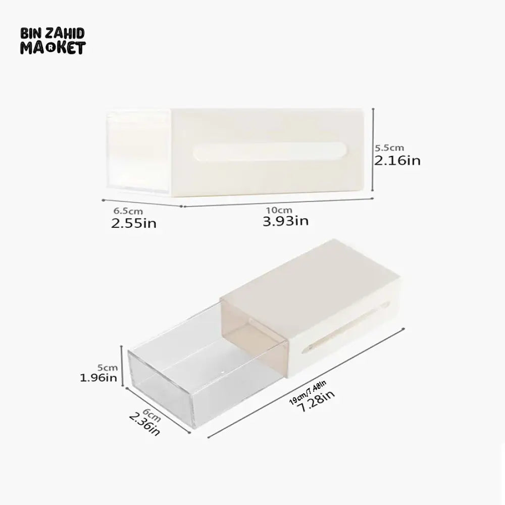 1 PIECE PUNCH-FREE DUAL-OPENING STORAGE BOX – COTTON PADS HAIR CLIPS & EXTRACTION TOOLS