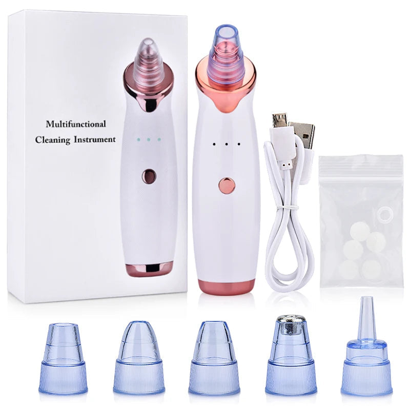Derma suction Blackhead Remover Vacuum Acne Cleaner Black Spots Removal
