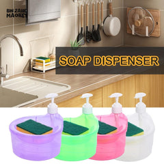 2-IN-1 SOAP PUMP & SPONGE CADDY – COUNTERTOP SINK ORGANIZER