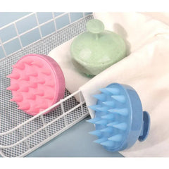 1 Piece Scalp Massager Shampoo Brush – Silicone Hair Scalp Scrubber for Deep Cleaning & Relaxing Massage (Multicolor, Pack of 1)