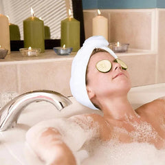 Hair Drying Towel Cap – Quick Dry, Soft & Absorbent Turban Wrap for Women | Anti-Frizz Hair Wrap Towel for Bathroom & Salon Use