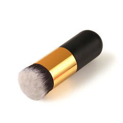 1Pc Chubby Pier Foundation Brush | Flat Cream Makeup Brush For Professional Cosmetic Blending, Contouring, And Smooth Makeup Application