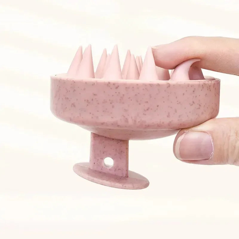 1 Piece Scalp Massager Shampoo Brush – Silicone Hair Scalp Scrubber for Deep Cleaning & Relaxing Massage (Multicolor, Pack of 1)