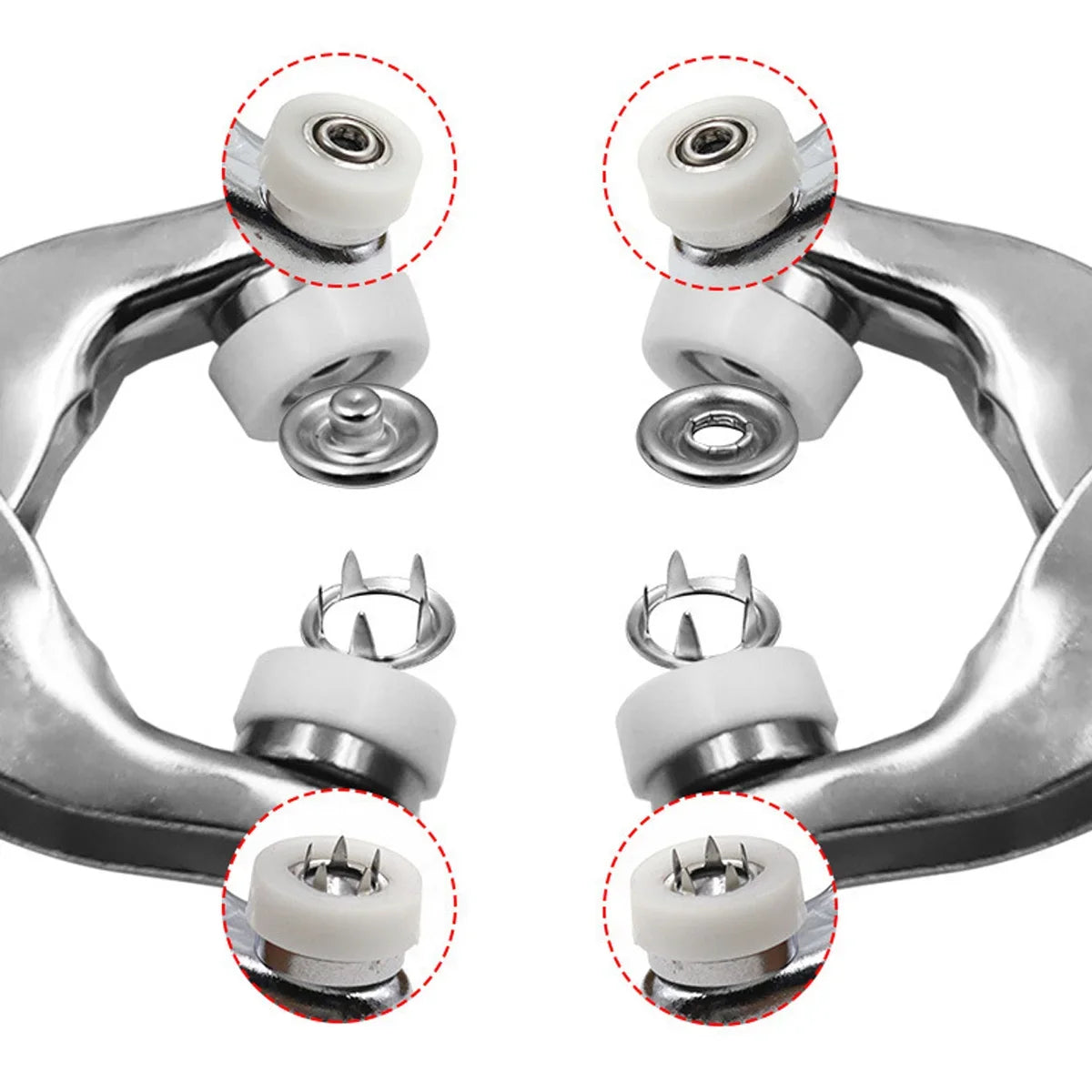 Heavy Duty Eyelet Punch Plier Tool (With 50 Buttons)