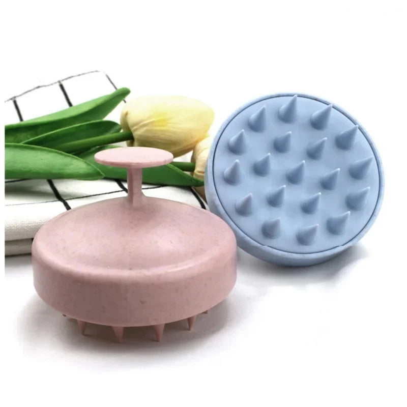 1 Piece Scalp Massager Shampoo Brush – Silicone Hair Scalp Scrubber for Deep Cleaning & Relaxing Massage (Multicolor, Pack of 1)