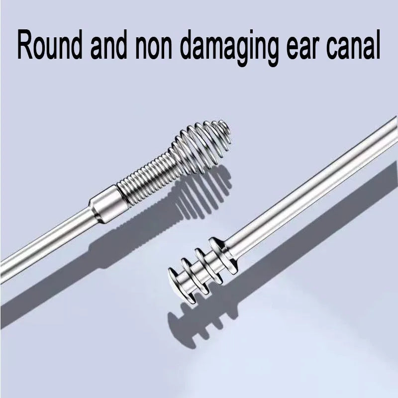 6Pcs Stainless Steel Ear Cleaner Set – Ear Wax Removal Curette Kit with Pickers & Spoon Tools