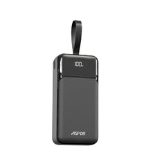 Aspor A317 30000mAh PowerBank 22.5W PD 20W Fast Charging Built in Cable Portable