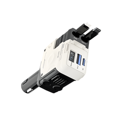 BEME FlashVolt Transformer Car Charger Dual PD 66W With Smart Display