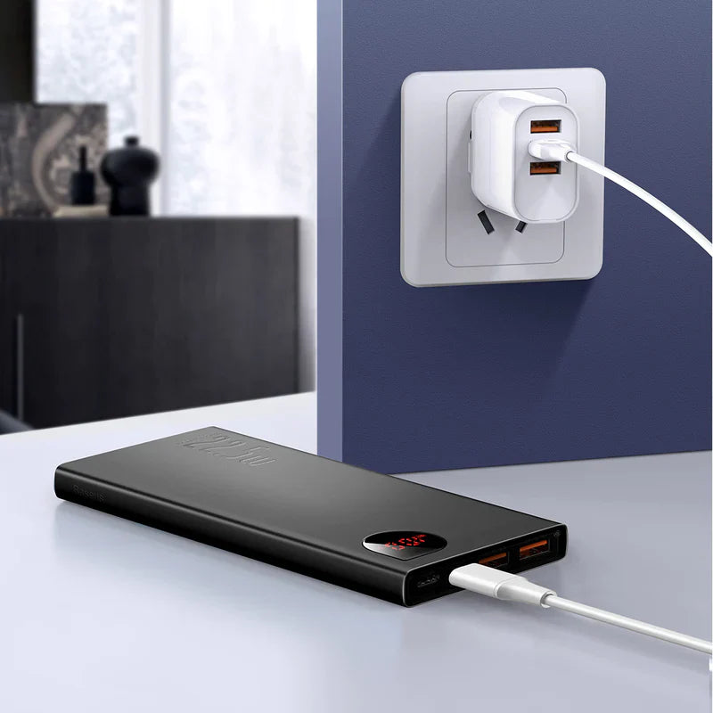 Baseus Adaman 10000mAh Power Bank Metal Digital Display Quick Charge 22.5W