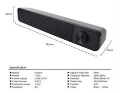 Kisonli I-580 Plus Home Theater Usb Soundbar Speaker System