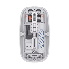 Transparent Wireless Mouse Dual Mode 2.4G + BT Rechargeable Noiseless Cordless