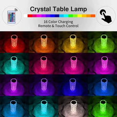 Rose Crystal Diamond RGB Table Lamp