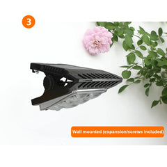 LED Solar + Type-C Charging Clamp Light with Motion Sensing