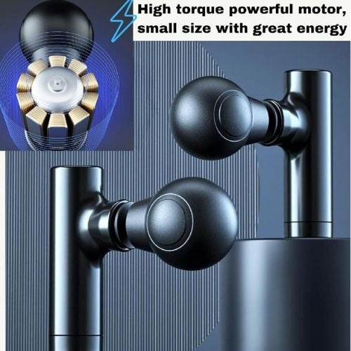 Rechargeable Facial Gun Massager – Compact Skincare Device with Type-C Charging, ABS Plastic, Portable & Easy-to-Use for Relaxing Face